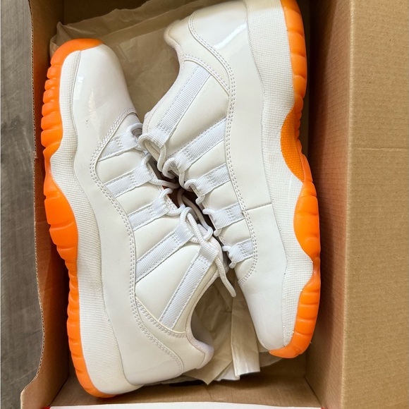 White and Orange Sneakers - Picture 1 of 5